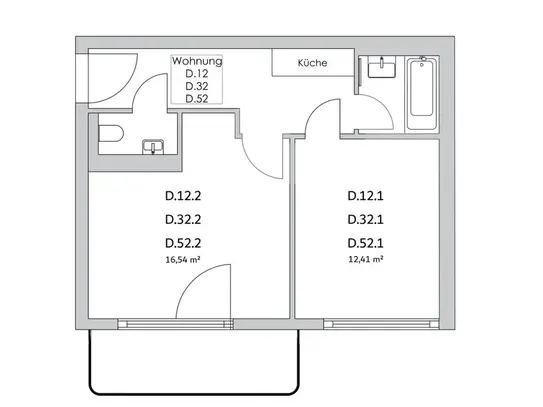 Zimmer in der Nazarethkirchstraße 51 (Aufgang D)