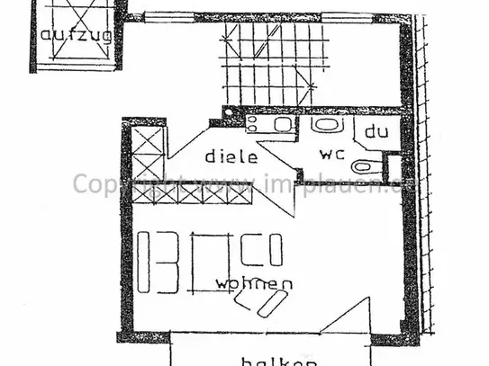 Singlewohnung mit Einbauküche zur Miete in Plauen - Aufzug, Balkon, Laminat, Neubau - nahe Bahnhof