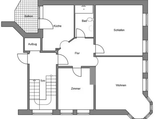 3 Zimmer-Gründerzeit-Wohnung