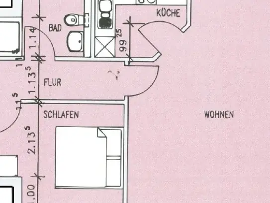 Gepflegte Stadtwohnung mit Balkon, Tageslichtbad und Einbauküche im Zentrum von Hohenlimburg