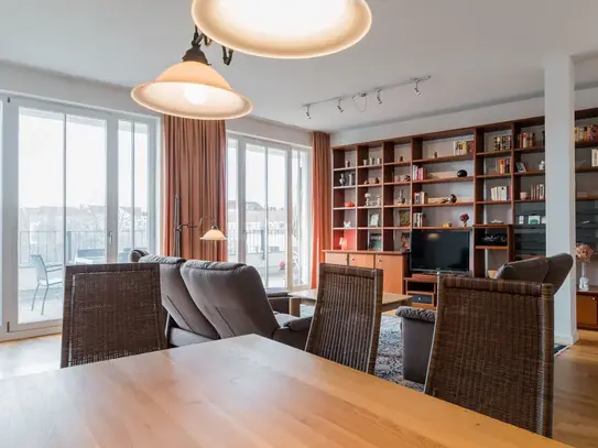 Amazing terrace flat in Prenzlauer Berg with underground parking and great open view