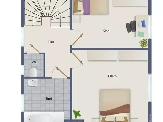 Charmantes Endreihenhaus | Ideal für die Familie | 4-Zimmer | EBK | Kamin