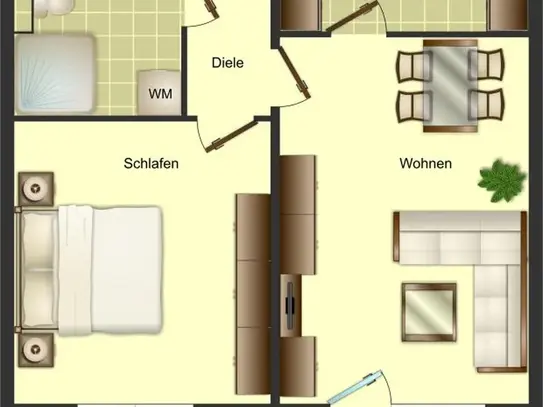 Demnächst frei! 2-Zimmer-Wohnung in Höxter Höxter