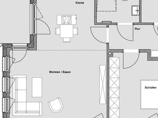 NEUBAU 2-ZIMMER WOHNUNG MIT AUFZUG IN GROSSHANSDORF (WOHNUNG NR. 5)