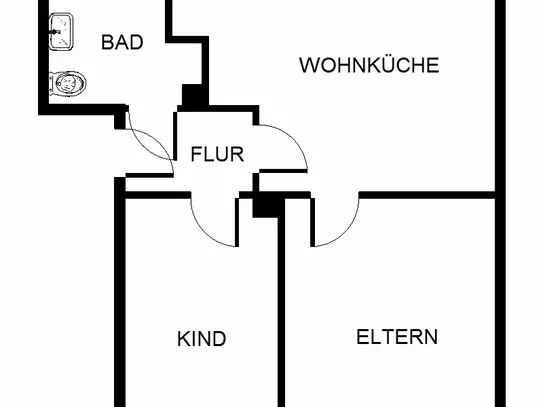 2-Zimmer-Wohnung in Herten Disteln