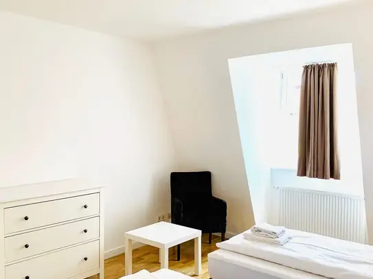 Rooftop apartment with patio close to Kollwitzplatz area and ALEX.