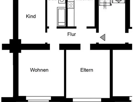 Für den schnellen Umzug – renovierte 3-Zimmer-Balkon-Wohnung