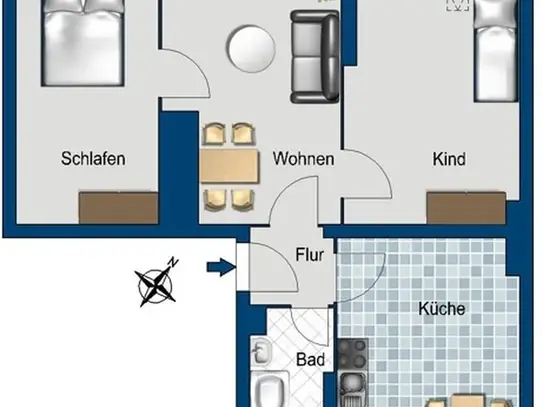 Charmante 2,5-Zimmer Wohnung Nähe Schlachtensee sucht Dich