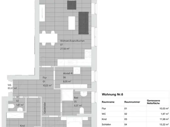 Neubau: 3-Zimmer-Wohnung mit Balkon