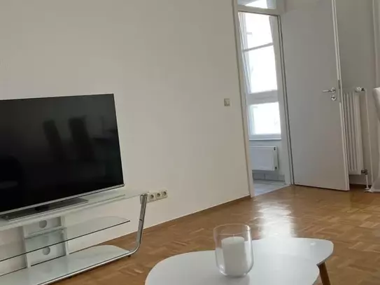 renovated, modern 2-room apartment with balcony near university