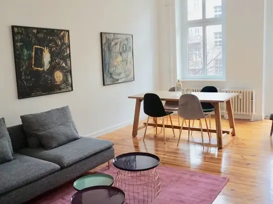 Bright 3-room flat with stucco ceilings and balcony, Berlin - Amsterdam Apartments for Rent