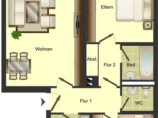 Demnächst frei! 3-Zimmer-Wohnung in Bielefeld Baumheide