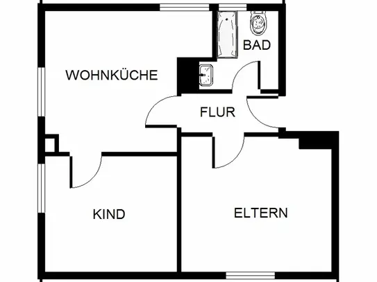 Demnächst frei! 2-Zimmer-Wohnung in Gelsenkirchen Scholven