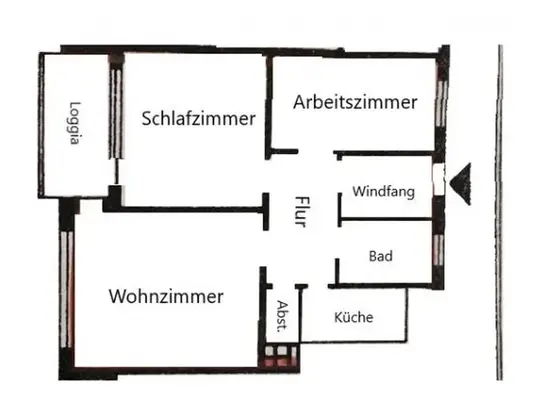 Sanierte 3-Zimmer-Wohnung mit toller Aussicht