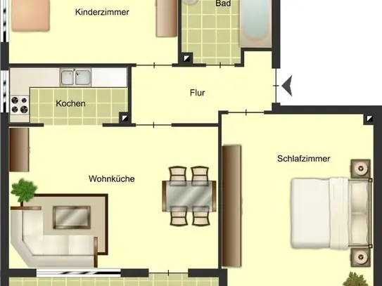 Demnächst frei! 2-Zimmer-Wohnung in Bocholt Bocholt