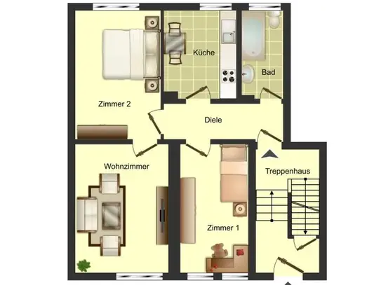 Gut geschnittene 3-Zimmer-Wohnung in Lünen-Wethmar zu vermieten!