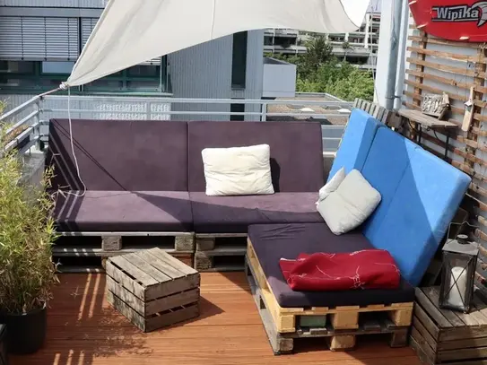 Fantastic, amazing penthouse with great rooftop terrace and balcony in Düsseldorf Derendorf, Dusseldorf - Amsterdam Apa…