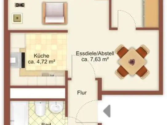 3-Raum-Wohnung in Chemnitz Helbersdorf