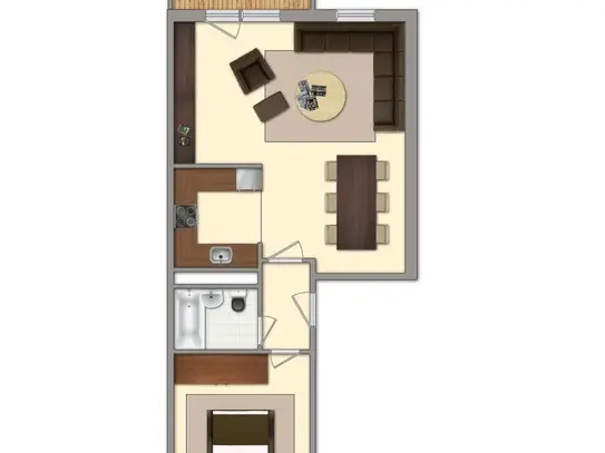 gemütliche 2 Raum Wohnung mit Balkon