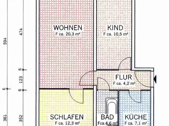 sanierte 3 Raum Wohnung sucht Mieter