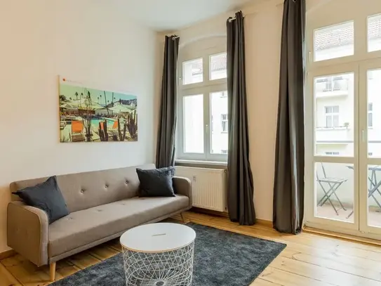 Beautiful one room apartment with balcony in Friedrichshain, Berlin - Amsterdam Apartments for Rent