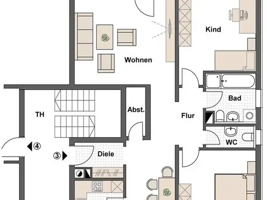 3-Zimmer-Wohnung in Windsbach!