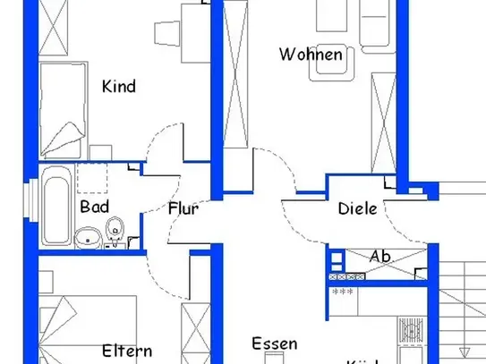 3-Zimmer-Wohnung in Oerlinghausen