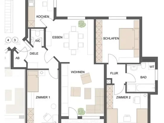 4-Zimmer-Wohnung in Neuendettelsau!