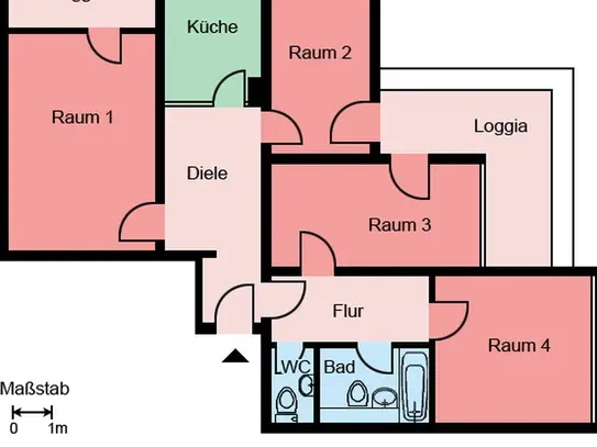 Demnächst frei! 4-Zimmer-Wohnung in Unna Königsborn