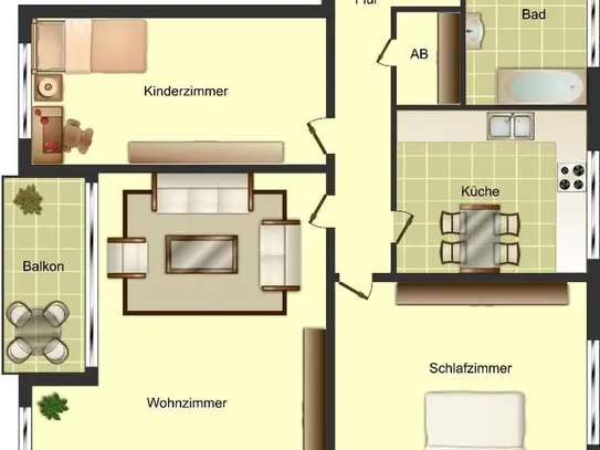 Gemütliche 3-Zimmer-Wohnung in Hamm Herringen