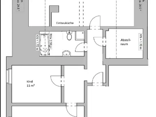 Einbauküche - helle Zimmer - direkt am S-Bahnhof