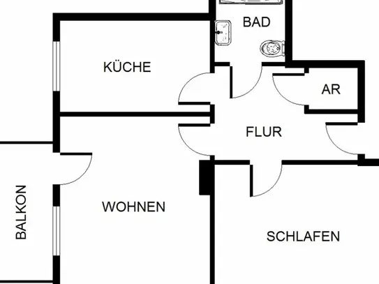 2-Zimmer-Wohnung in Gelsenkirchen Hassel