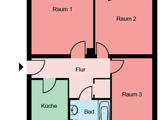 3-Zimmer-Wohnung in Iserlohn Hombruch mit neuem Badezimmer