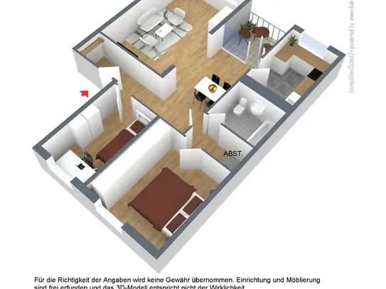 Wohnen in Monheim Rhein. Schöne 3-Zimmer-Wohnung ab 01.11.2024