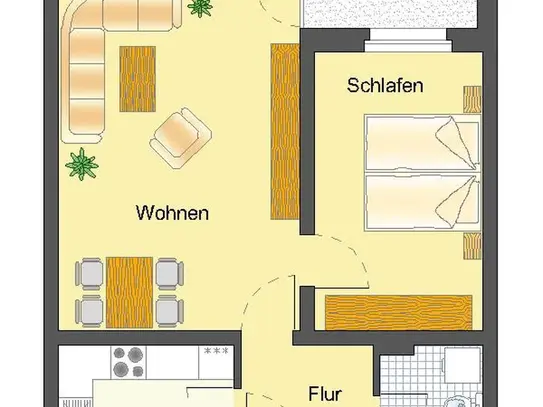 2-Zimmer-Wohnung in Detmold Stadtmitte