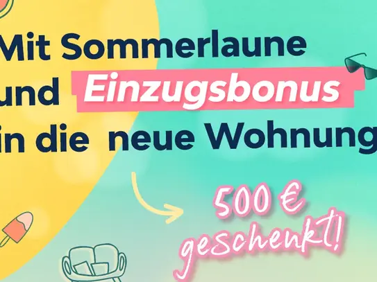 Superhübsche 3 Raum Wohnung mit Balkon!