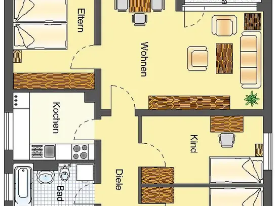 Demnächst frei! 4-Zimmer-Wohnung in Detmold Hiddeser Berg