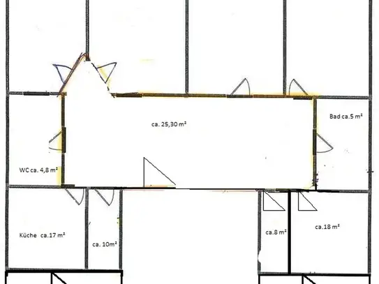 Tolle 6 Raumwohnung mit 2 großen Balkonen + Stellplatzmöglichkeit