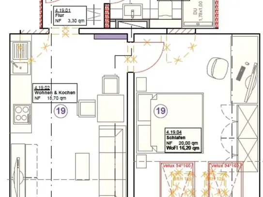 2-Raumwohnung mit Design-Bad und offener Küche im Zentrum Chemnitz mieten