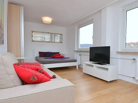 New and bright 1-room business apartment in Stuttgart-Mitte / West