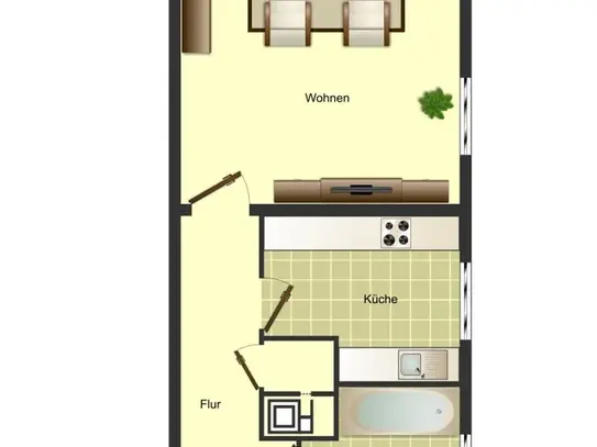 1-Zimmer-Wohnung in Kamen Mitte