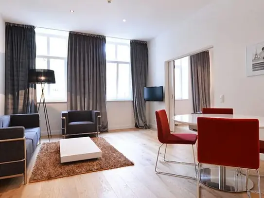 Luxury 1-bedroom business apartment in the middle of Frankfurt city near Goethe house - perfect for interim rent