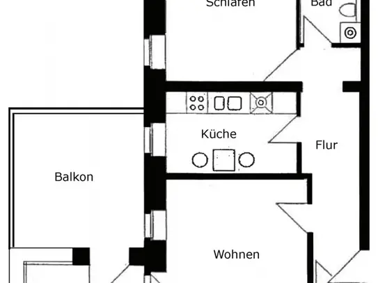 I frisch renoviert I 2,5-RW mit großer Terrasse I Wannenbad I moderner Boden I