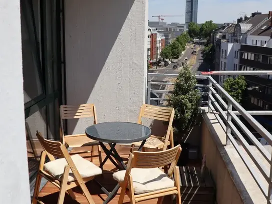 Fantastic, amazing penthouse with great rooftop terrace and balcony in Düsseldorf Derendorf