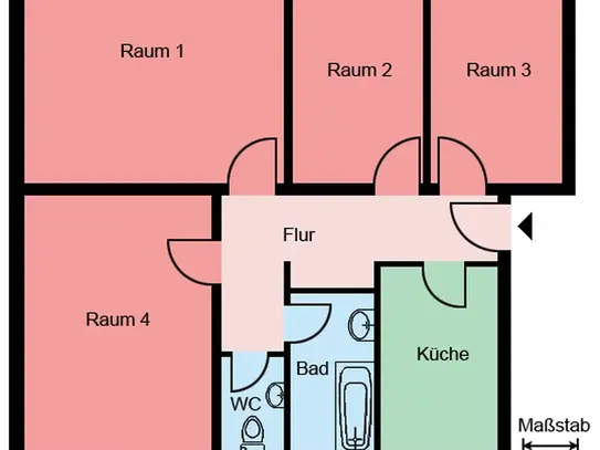 Demnächst frei! 4-Zimmer-Wohnung in Werl