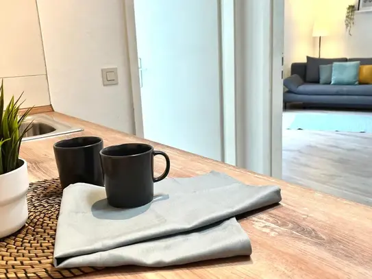 Modern and comfortably furnished 1-room apartment in a central location in Karlsruhe