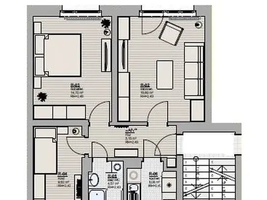 neu sanierte 3-Raum-Wohnung mit EBK zu vermieten