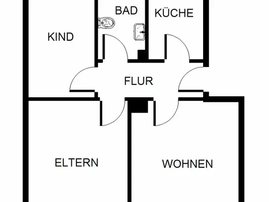 2-Zimmer-Wohnung in Gelsenkirchen Hassel