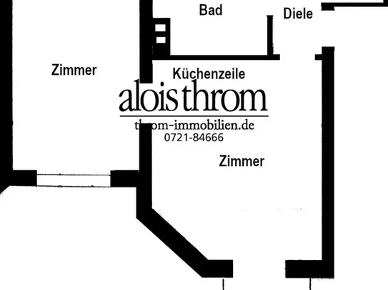 Renovierte 2-Zimmer-Stadtwohnung