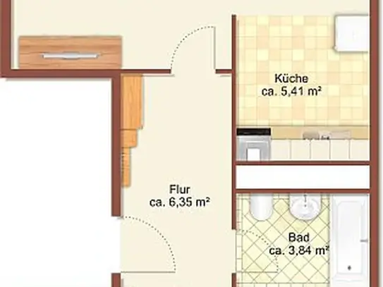 3-Raum-Wohnung in Chemnitz Helbersdorf